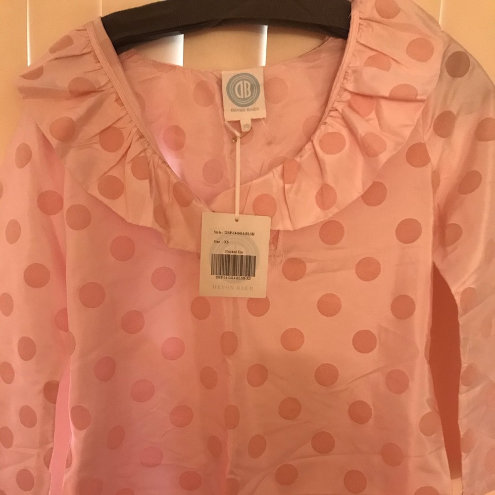 Silk pink blouse